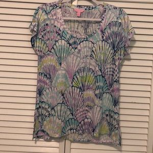 Lilly Pulitzer Oh Shello top size small